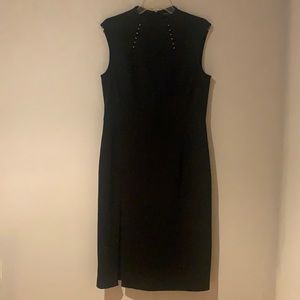 Ivanka Trump Form Fitting Black Sleeveless Dress Size 14